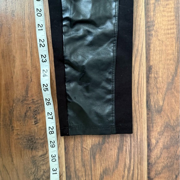 Buffalo David Bitton Leather Two-Tone Skinny Pants - Picture 6 of 9